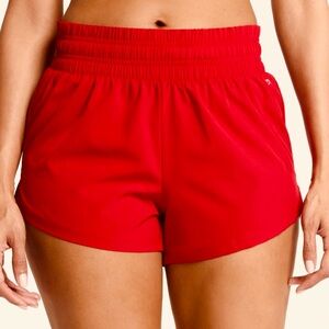 NWT Retail $22, DSG Women's 3” Inseam volcanic Red mid-rise Athletic Shorts